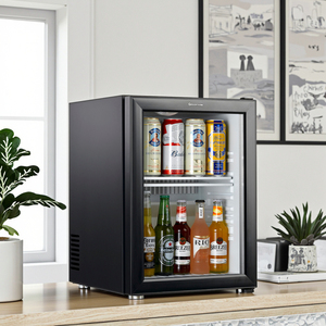 Xc-40bb 40l No Noise Mini Compact Refrigerator Domestic Small with Glass Door Portable <b>Cooler</b> Xc-40bb Low Noise Operates - Product Image 4