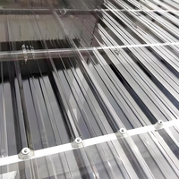 Tôle de polycarbonate ondulée haute résistance, isolation thermique pour toiture industrielle