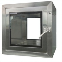 Boîte de passage pour salle blanche en acier inoxydable 304, boîte de passage de laboratoire