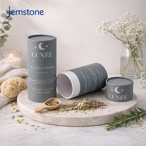 Tube en carton écologique pour cosmétiques, huiles essentielles, parfums, thés aux herbes, café – Emballage cylindrique en gros - Product Image 3