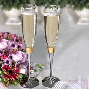 Flûtes <span class=keywords><strong>à</strong></span> <span class=keywords><strong>champagne</strong></span> de luxe en verre coloré, verres <span class=keywords><strong>à</strong></span> vin et <span class=keywords><strong>à</strong></span> <span class=keywords><strong>champagne</strong></span>, support en métal, pour mariage, vente en gros, - Product Image 3