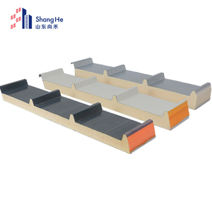 빠른 설치 한 모금식 Pu Pir 샌드위치 벽 패널 폴리 우레탄 절연 보드 냉간 보관실 냉동고 패널 지붕 산책 - Product Image 1