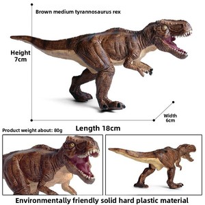 Usine réaliste PVC plastique Simulation solide dinosaure jouet ensemble <span class=keywords><strong>Tyrannosaurus</strong></span> <span class=keywords><strong>Rex</strong></span> cadeau pour enfants thème dinosaure modèle - Product Image 2