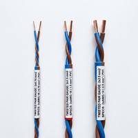 Cable de suspensión para remolque de cobre trenzado multiconductor de 2x2.5, 2x1.5 mm², 14, 16, 18, 20 AWG con aislamiento de PVC y cubierta de TPU