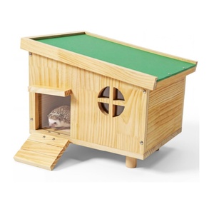 Wooden <strong>Hedgehog</strong> House Eco-Friendly Winteproof Indoor Pet <strong>Cage</strong> for Hamsters - Product Image 1