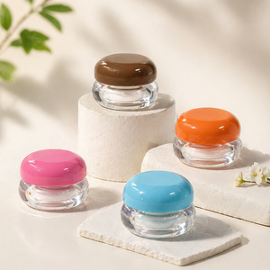 Pot cosmétique <span class=keywords><strong>mini</strong></span> de luxe personnalisé écologique 5g vide en plastique mignon et coloré pour baume à lèvres et <span class=keywords><strong>crème</strong></span> contour des yeux de haute qualité - Product Image 1