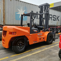 Chariot élévateur diesel MAXLIFT LG100 de grande capacité, 10 tonnes, 12 tonnes, hauteur de levage 5M-6M, moteur EPA avec déplaceur latéral hydraulique – Vente chaude en Chine