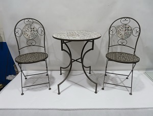 Kim loại với khảm hàng đầu và kim loại Sắt Đồ Gỗ Ngoài Trời sơn tĩnh điện - Product Image 5