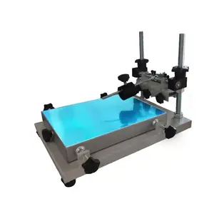 Preço direto da fábrica impressora de tela para teclados, almofadas e cartões de papel, máquina de impressão manual de mesa com pasta de solda de PCB