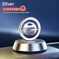 Boule d'aromathérapie rotative solaire pour voiture, type siège, en plastique, ornement décoratif intérieur