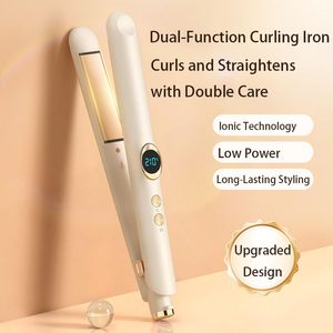 Plancha de <span class=keywords><strong>Pelo</strong></span> Portátil 2 en 1 con Pantalla LED e Iones Negativos, Tecnología de Calentamiento de Cerámica, Herramientas <span class=keywords><strong>para</strong></span> Alisar el Cabello - Product Image 5