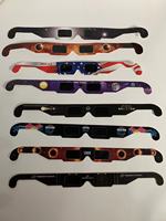 Lunettes de visualisation d'éclipse en papier 3D de conception personnalisée Lunettes d'éclipse solaire certifiées ISO