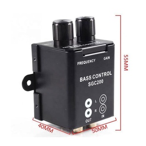 55x50x40mm negro coche camión autobús Subwoofer bajo control remoto de volumen perilla regulador RCA nivel ecualizador de frecuencia <span class=keywords><strong>1</strong></span> año de garantía - Product Image 5