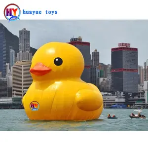 Ngoài trời nước quảng cáo Inflatable vịt mô hình lớn màu Vàng cao su vịt cho thương mại
