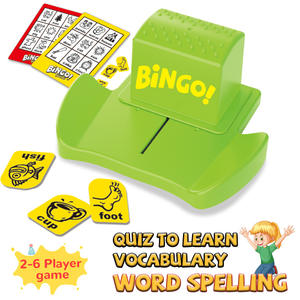 <span class=keywords><strong>Jeu</strong></span> de Bingo Éducatif pour Enfants BINGOGAME – Apprentissage des Mots en Anglais – <span class=keywords><strong>Jeu</strong></span> de Société en Plastique avec Fonctionnalités de Puzzle - Product Image 3