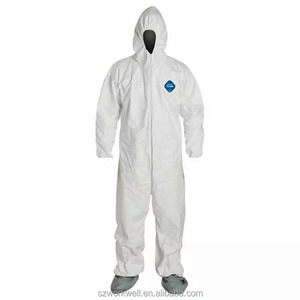 Overol Desechable Blanco WORKWELL En1073 Tyvek 400, Traje de Protección Química Tipo 5/6, Overol de Construcción Microporoso de 50 g/m² - Product Image 1