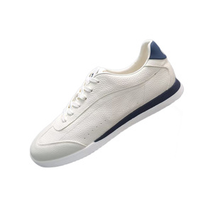 Zapatos de Cuero Transpirables de Corte Bajo, Zapatos para Caminar al Aire Libre, Zapatos Casuales Diarios, Tacón en Contraste Azul Oscuro, Ligeros, Delgados, Flexibles y Antideslizantes - Product Image 4