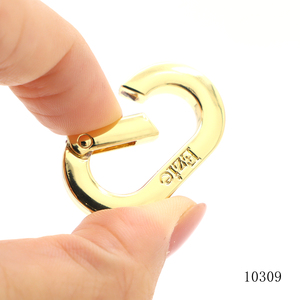 Chất Lượng Cao Túi Phụ Kiện Kim Loại Mùa Xuân O Vòng Clasp Biểu Tượng Tùy Chỉnh Kim Loại Móc Chìa Khóa Vòng Tròn Carabiner Cho Phụ Kiện Phần Cứng - Product Image 3