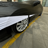 Housse de voiture sur mesure en PU de qualité supérieure, finition cuir lisse, imperméable, anti-poussière, abri de luxe pour voiture, fabricant