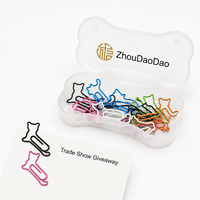 Clips métalliques pour chiens et chats avec étui de rangement pour articles promotionnels d'entreprise
