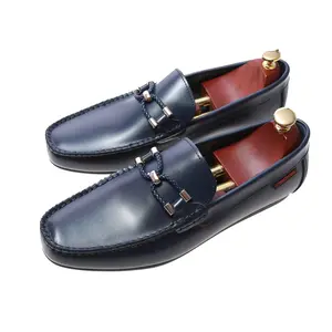 Новые мужские туфли, итальянская кожа, повседневные европейские трендовые индивидуальные кожаные лоферы, обувь для мужчин