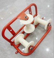 Rouleaux de pose de câble d'angle de terre électrique pour tirer le câble