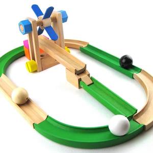 Popolare Set Educativo di Pista per Biglie, Giocattolo Musicale in Legno, Gioco Interattivo Creativo per l'Apprendimento della Prima Infanzia - Product Image 1