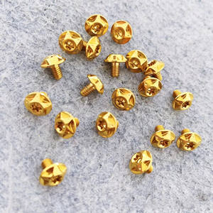 Pernos de titanio de 4X8mm para motocicleta, carcasa orx para casco de motocicleta, se aceptan pernos Torx de arco iris negro - Product Image 2