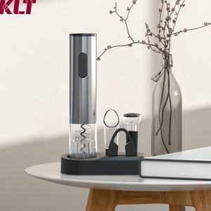 Juego de abridor de vino eléctrico inteligente 4 en 1 de acero inoxidable, regalo de vino, abridor de vino automático, sacacorchos - Product Image 1