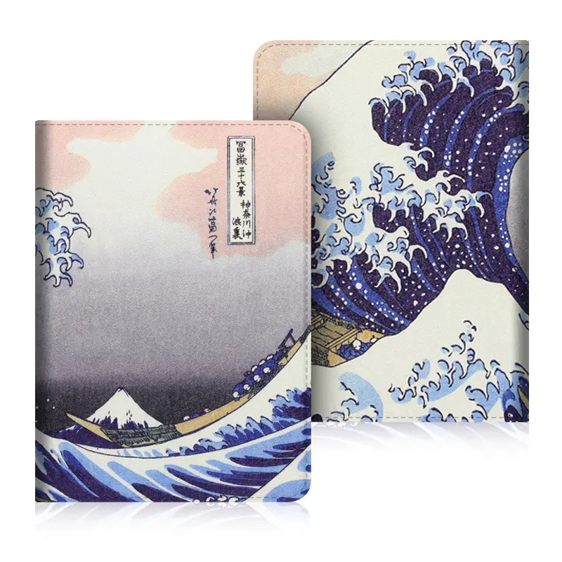 Funda con soporte de cuero PU de estilo japonés para tableta inteligente, funda con tapa para libro electrónico Amazon Kindle Paperwhite 11th 2021, KPW5 6,8