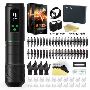 Kit Complet de Stylo <span class=keywords><strong>Machine</strong></span> à Tatouer Sans Fil XNET TREX avec Moteur Puissant, Course de 3.5mm et Cartouche pour Artistes Débutants et Art Corporel - Product Image 1