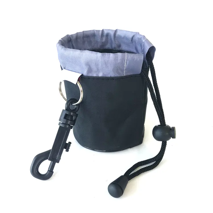 Toptan ayarlanabilir kullanışlı taşınabilir açık eğitim köpek aperatif bel çantası ile tasma