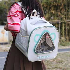 YBtoo Pet Portable <b>Cat</b> <b>Backpack</b> Canvas Breathable Medium Soft Large Capacity For <b>Cats</b> And Dogs - Product Image 3