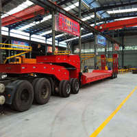 3 4 essieux 80 tonnes 100 tonnes 120 tonnes 150 tonnes 40 pieds Conteneurs Lowbed Dolly Semi Remorque à vendre