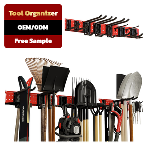 Organizzatore di attrezzi per Garage porta-pala <span class=keywords><strong>a</strong></span> parete portabicchieri adatto per l'organizzazione di Garage e attrezzi da giardino - Product Image 1