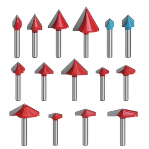 <span class=keywords><strong>Fraise</strong></span> <span class=keywords><strong>à</strong></span> <span class=keywords><strong>chanfreiner</strong></span> et <span class=keywords><strong>à</strong></span> graver 3D en alliage haute précision, revêtement TiCN, queue de 6 mm, outil de gravure en V <span class=keywords><strong>à</strong></span> 90 degrés pour le travail du bois, OEM - Product Image 2