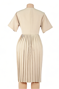 Robe en satin extensible grande taille pour femme, idéale pour le bureau, les tenues professionnelles, pour les femmes rondes à la peau foncée - Product Image 6