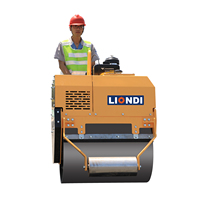 Compacteur vibrant routier de 1 à 2 tonnes, petite machine de compactage tandem à entraînement hydraulique, haute performance