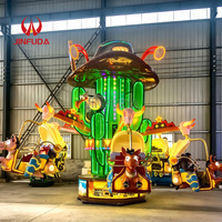 Manège autoportant en fibre de verre à 12 places pour parcs d'attractions et fêtes foraines, à vendre