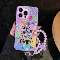Funda Protectora para Teléfono Móvil con Correa Brillante y Colorida, Carcasa Antigolpes de PC+TPU para Honor X5c X70 X7d X9d X6c X8c X9c 400 Smart