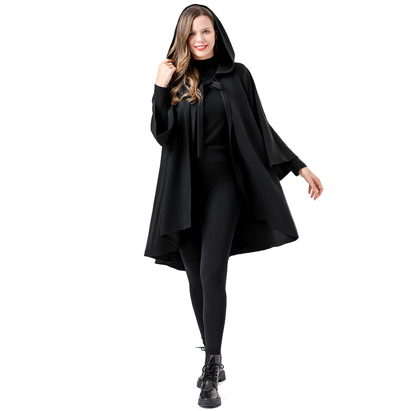 Noir [Cape une pièce avec manches]