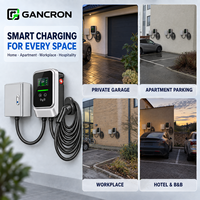Borne de recharge murale extérieure pour VE 11kW 22kW GB/T AC Type 3 Phase 16A 32A IP65 avec application WiFi