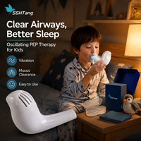 OPEP Entraîneur Respiratoire pour Enfants - Exerciceur Pulmonaire Portable avec Thérapie par Vibration pour la Santé Respiratoire et l'Élimination du Mucus