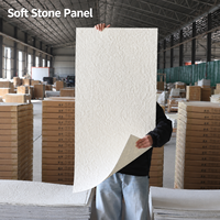 Panneaux de pierre artificielle en travertin pliables, revêtement mural souple pour intérieur, utilisation extérieure, argile modifiée 3D, carrelage imitation moderne