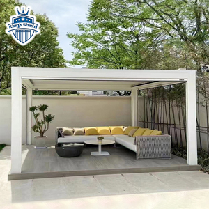 <span class=keywords><strong>Pergola</strong></span> <span class=keywords><strong>bioclimatique</strong></span> moderne en aluminium pour jardin, imperméable, 3 x 4 m, kits de toiture de <span class=keywords><strong>pergola</strong></span>, fabrication directe d'usine - Product Image 3