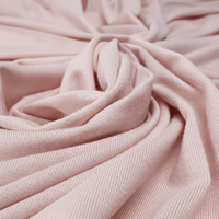 Tissu Pointelle en Jersey Simple 100% Fibre de Bambou Écologique Tricoté en Gros pour Sous-vêtements Hommes et Filles
