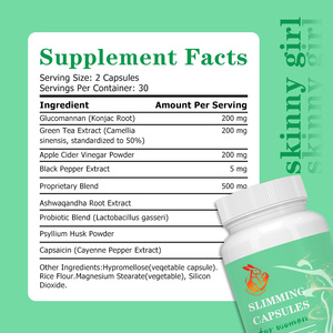 Capsules amincissantes de marque privée avec mélange exclusif d'extrait de racine d'Ashwagandha, aide à réduire la graisse abdominale, complément alimentaire naturel à base de plantes - Product Image 2
