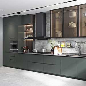 OPPEIN-secador de platos acrílico de alto brillo, accesorios de armario Kjario, diseño Modular barato, armario de cocina individual moderno - Product Image 4