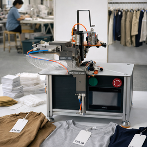 Máquina automática de etiquetas colgantes con alfileres de bucle, ecológica, color plateado, modelo Bos-168, para prendas de vestir, juguetes y ropa. - Product Image 4