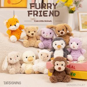 Adorables Peluches de Animales Pequeños: Conejo, <span class=keywords><strong>Mono</strong></span>, Oveja, Zorro, Oso, Perro. Adornos para Mesa u Oficina. ODM. Peluche Corto Relleno de Algodón PP. - Product Image 3